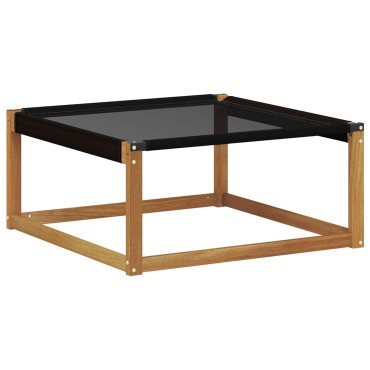 vidaXL Σειρά Καναπέ Εξωτερικού με μαξιλάρι 9 τεμ. Φυσικό και Μαύρο 79x79x37cm