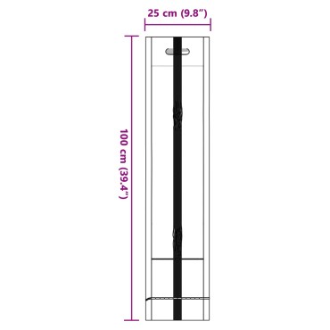 vidaXL Σακιά με άμμο 100 pcs Σκούρο Πράσινο 100 x 25 cm HDPE
