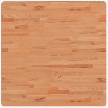 vidaXL Επιφάνεια Τραπεζιού Τετράγωνη 80x80x4cm Μασίφ Ξύλο Οξιάς 1 τεμ.