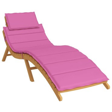 vidaXL Μαξιλάρι Ξαπλώστρας Ροζ από Ύφασμα Oxford 186x58x3cm