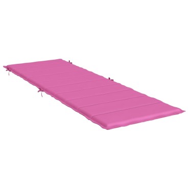vidaXL Μαξιλάρι Ξαπλώστρας Ροζ από Ύφασμα Oxford 186x58x3cm