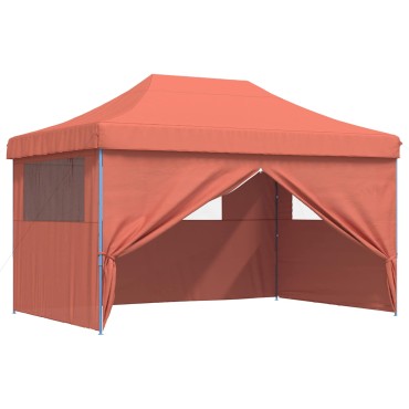 vidaXL Σκηνή Πάρτυ 292 x 440 x 315 εκ. Τερακότα Ύφασμα Όξφορντ
