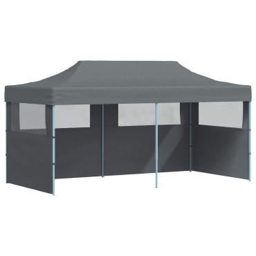 vidaXL Σκηνή Πάρτυ Ανθρακί 291 x 580 x 315 εκ Ύφασμα Όξφορντ