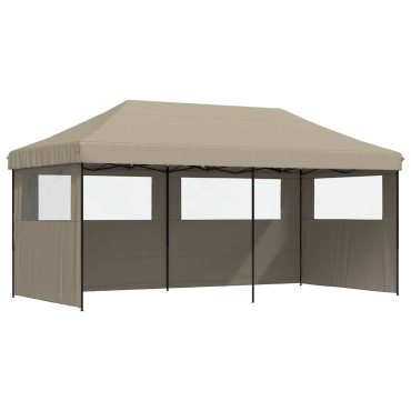 vidaXL Σκηνή Πάρτυ Taupe 292 x 580 x 315 εκ Ύφασμα Όξφορντ