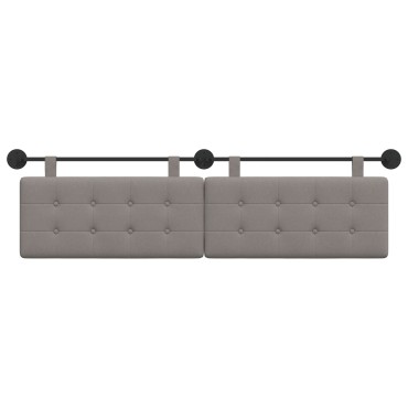 vidaXL Κεφαλάρι κρεβατιού κρεμαστό Taupe Ύφασμα 190x55x5cm 1 τεμ.