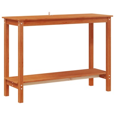 vidaXL Τραπέζι κονσόλας Κερωμένο Καφέ 110x40x80cm Στερεό πεύκο 1 τεμ.