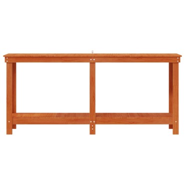 vidaXL Πάγκος εργασίας Κερωμένο Καφέ 180 x 50 x 80 cm Στερεό πεύκο