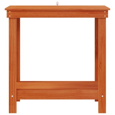vidaXL Πάγκος εργασίας Κερωμένο Καφέ 80 x 50 x 80 cm Στερεό πεύκο