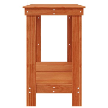 vidaXL Πάγκος εργασίας Κερωμένο Καφέ 140 x 50 x 80 cm Στερεό πεύκο