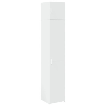 vidaXL Ντουλάπι Αποθήκευσης Στενό Λευκό 40x42,5x225cm Επεξεργ. Ξύλο 1 τεμ.