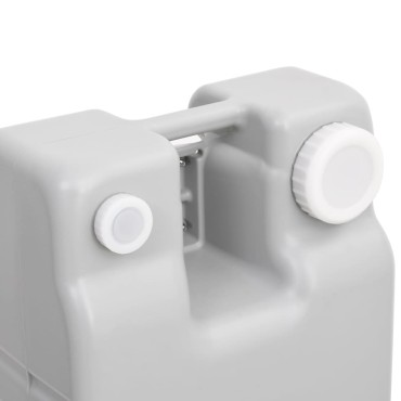 vidaXL Δεξαμενή Νερού με Τροχούς για Κάμπινγκ Γκρι 75 Λίτρων