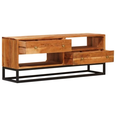 vidaXL Ντουλάπι TV Φυσικό 110x30x44cm Στερεό Ξύλο Ακακίας 1 τεμ.