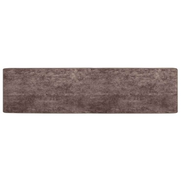 vidaXL Χαλί Runner MARSA Γκρι 50x200cm Πολυέστερ και PVC