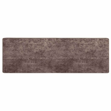 vidaXL Χαλί Runner MARSA Γκρι 80x250cm Πολυέστερ και PVC