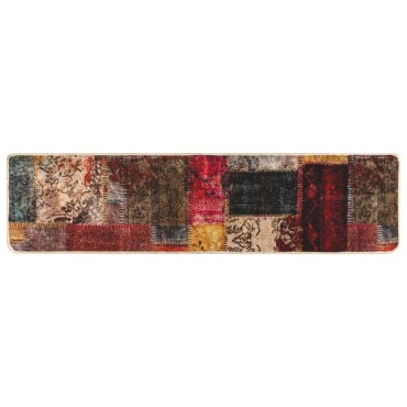 vidaXL Χαλί Runner MARSA Πολύχρωμο 100x450cm Πολυέστερ και PVC