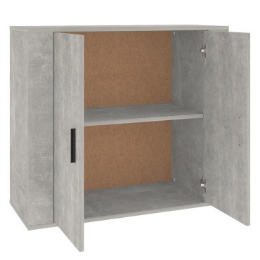 vidaXL Ντουλάπι Γκρι Σκυροδέματος 80x33x70cm Επεξεργασμένο Ξύλο 1 τεμ.
