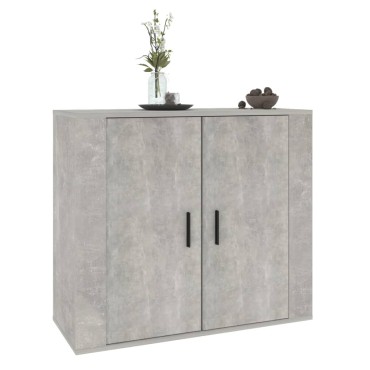 vidaXL Ντουλάπι Γκρι Σκυροδέματος 80x33x70cm Επεξεργασμένο Ξύλο 1 τεμ.
