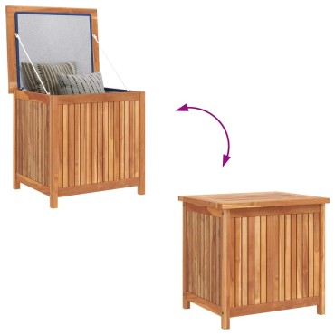 vidaXL Μπαούλο Αποθήκευσης Κήπου 120x50x58cm από Μασίφ Ξύλο Teak 1 τεμ.