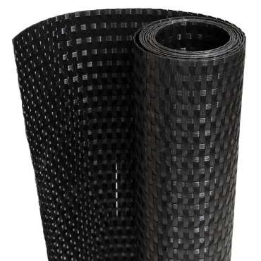 vidaXL Διαχωριστικό Βεράντας Μαύρο 1000x80cm από Συνθετικό Ρατάν