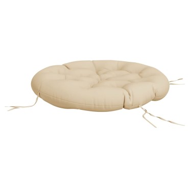 vidaXL Μαξιλάρι Στρογγυλό Μπεζ 100x11cm από Ύφασμα Oxford