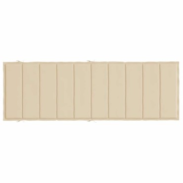 vidaXL Μαξιλάρι Ξαπλώστρας Μπεζ 186x58x4cm από Ύφασμα Oxford