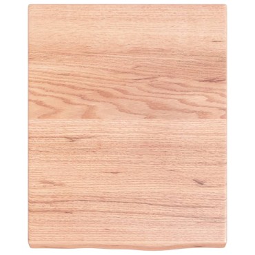 vidaXL Πάγκος Μπάνιου Αν. Καφέ 40x50x(2-4) εκ. Επεξεργ. Μασίφ Ξύλο