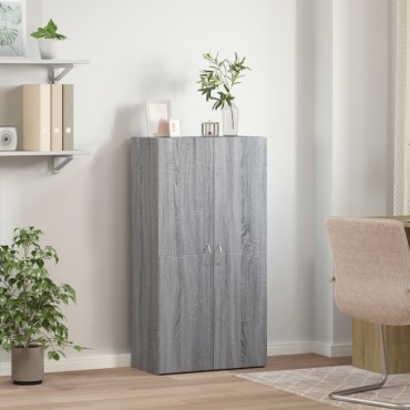 vidaXL Αρχειοθήκη Γκρι Sonoma 60x32x115cm από Επεξεργασμένο Ξύλο 1 τεμ.