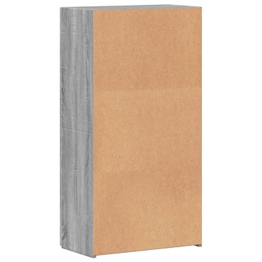 vidaXL Αρχειοθήκη Γκρι Sonoma 60x32x115cm από Επεξεργασμένο Ξύλο 1 τεμ.
