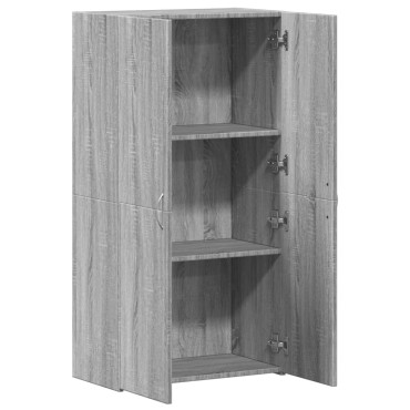 vidaXL Αρχειοθήκη Γκρι Sonoma 60x32x115cm από Επεξεργασμένο Ξύλο 1 τεμ.