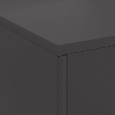 vidaXL Φωτιά Μαύρο 80 x 50 x 96 εκ. Ψυχρής έλασης χάλυβας