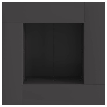 vidaXL Φωτιά σε μπολ Μαύρο 60 x 60 x 30 cm Ατσάλι Σκληρυθέν στον Αέρα