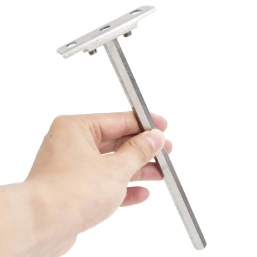 vidaXL Πλωτά στηρίγματα ραφιών 12 τεμ. Ø12x200 χιλ. Ανθρακοχάλυβας