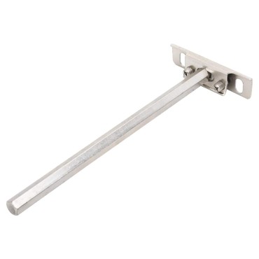 vidaXL Πλωτά στηρίγματα ραφιών 12 τεμ. Ø12x200 χιλ. Ανθρακοχάλυβας