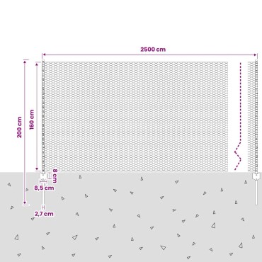 vidaXL Συρματόπλεγμα Περίφραξης Πράσινο 25x2 μ. Ατσάλινο με Στύλους