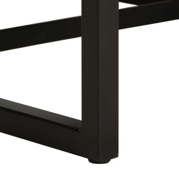 vidaXL Πολυθρόνα Μαύρη από Γνήσιο Δέρμα 55x62x75cm 1 τεμ.