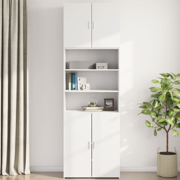 vidaXL Ντουλάπι Τοίχου Λευκό 80x42,5x64cm από Επεξεργασμένο Ξύλο 1 τεμ.