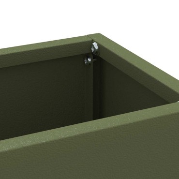 vidaXL Βάση ομπρέλας βροχής Λαδί 28 x 12 x 41 εκ Ατσάλι