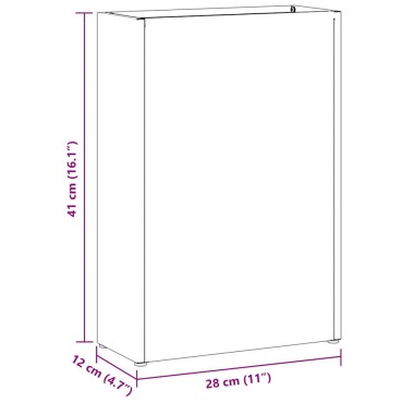 vidaXL Βάση ομπρέλας βροχής Λαδί 28 x 12 x 41 εκ Ατσάλι