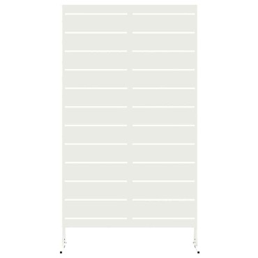 vidaXL Οθόνη Ιδιωτικότητας 100x50x180cm Ατσάλι Λευκό