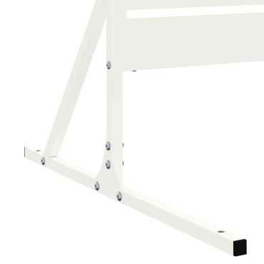 vidaXL Οθόνη Ιδιωτικότητας 100x50x180cm Ατσάλι Λευκό