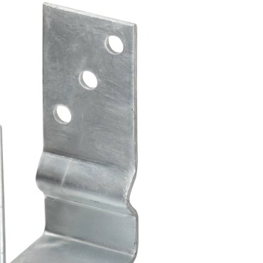 vidaXL Στηρίγματα Περίφραξης 6 τεμ. Ασημί 9x6x15 εκ. Γαλβανισμ. Ατσάλι