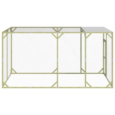 vidaXL Κοτέτσι 200x400x200 εκ. από Μασίφ Εμποτισμένο Ξύλο Πεύκου