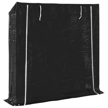 vidaxL Ράφι για καυσόξυλα με κάλυμμα βροχής 200x40x200 εκ.