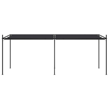 vidaXL Κιόσκι με Πτυσσόμενη Οροφή Ανθρακί 600 x 300 x 233 εκ.