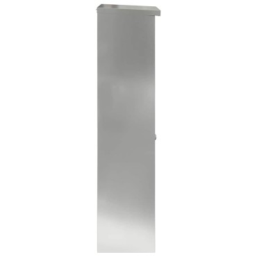 vidaXL Θυρίδα Πακέτων Μαύρο 44,5 x 29 x 110,5 εκ Επικαλυμμένος Χάλυβας