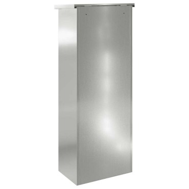 vidaXL Θυρίδα Πακέτων Μαύρο 44,5 x 29 x 110,5 εκ Επικαλυμμένος Χάλυβας