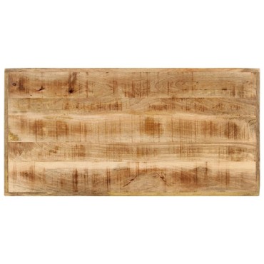 vidaXL Τραπέζι Μπαρ 110x55x107cm από Μασίφ Ξύλο Μάνγκο & Σίδηρο 1 τεμ.