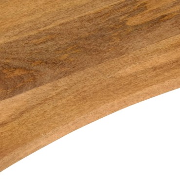 vidaXL Επιφάνεια Γραφείου Καμπύλη 140x60x2,5cm Μασίφ Ακατ. Μάνγκο