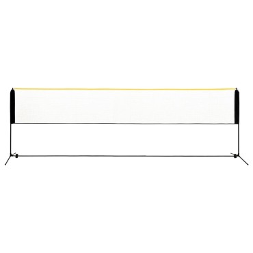 vidaXL Φιλέ Μπάντμιντον Ρυθμιζόμενο 500 x 103 x 94-158 εκ. Μεταλλικό
