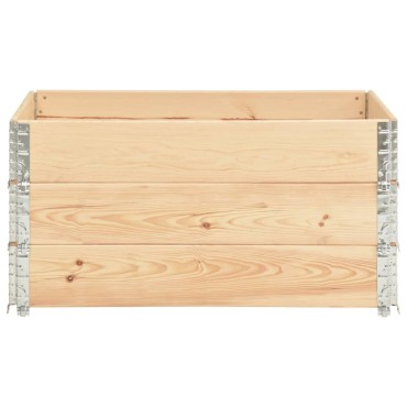 vidaXL Κολάρα Παλέτας 3 τεμ. 80 x 120 εκ. από Μασίφ Ξύλο Πεύκου